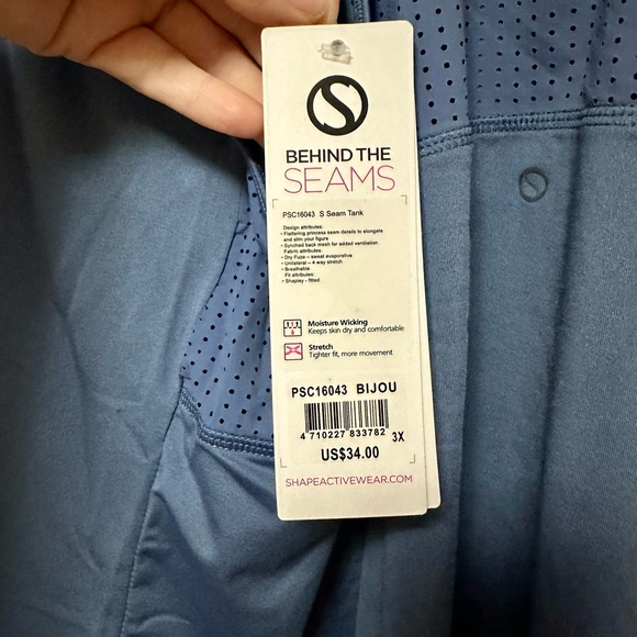 NEW Shape brand S Seam Tank 3X BIJOU - Picture 4 of 4